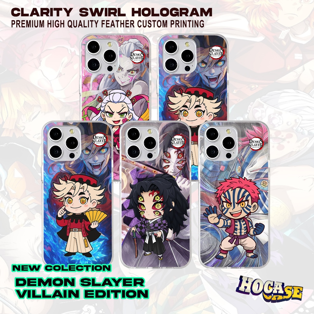 Case Demon Slayer Villain HC628 Oppo A5PRO A15 A16 A16K A5S A58 A78 RENO7 RENO8T RENO11 Casing HP Pr
