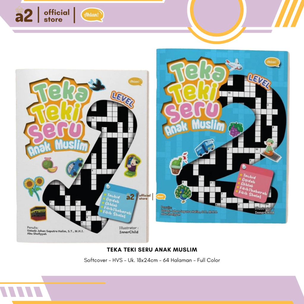 

Buku Teka Teki Seru Anak Muslim Level 1 dan Level 2 Ahlan Buku Anak SD Buku Tekateki