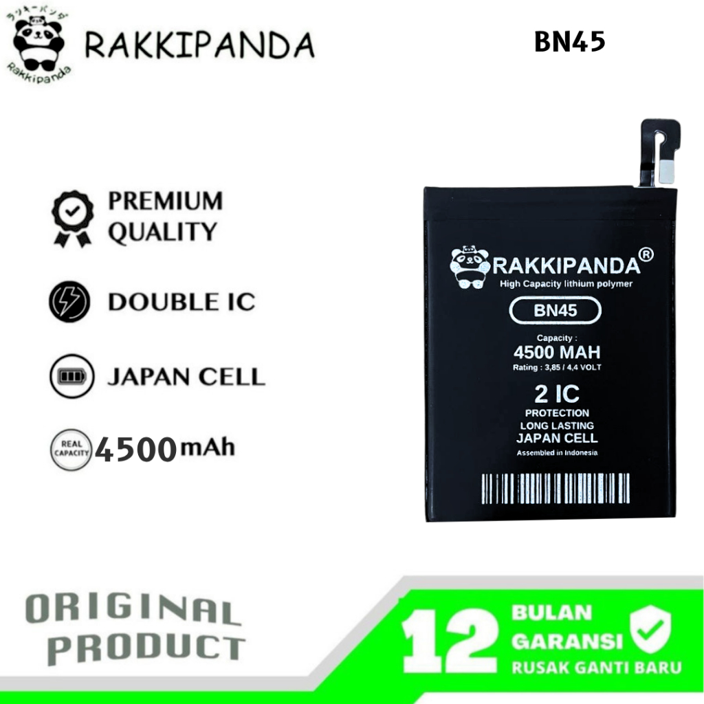 RakkiPanda - BN45 Redmi Note 5 / Redmi Note 5 Pro Batre Batrai Baterai
