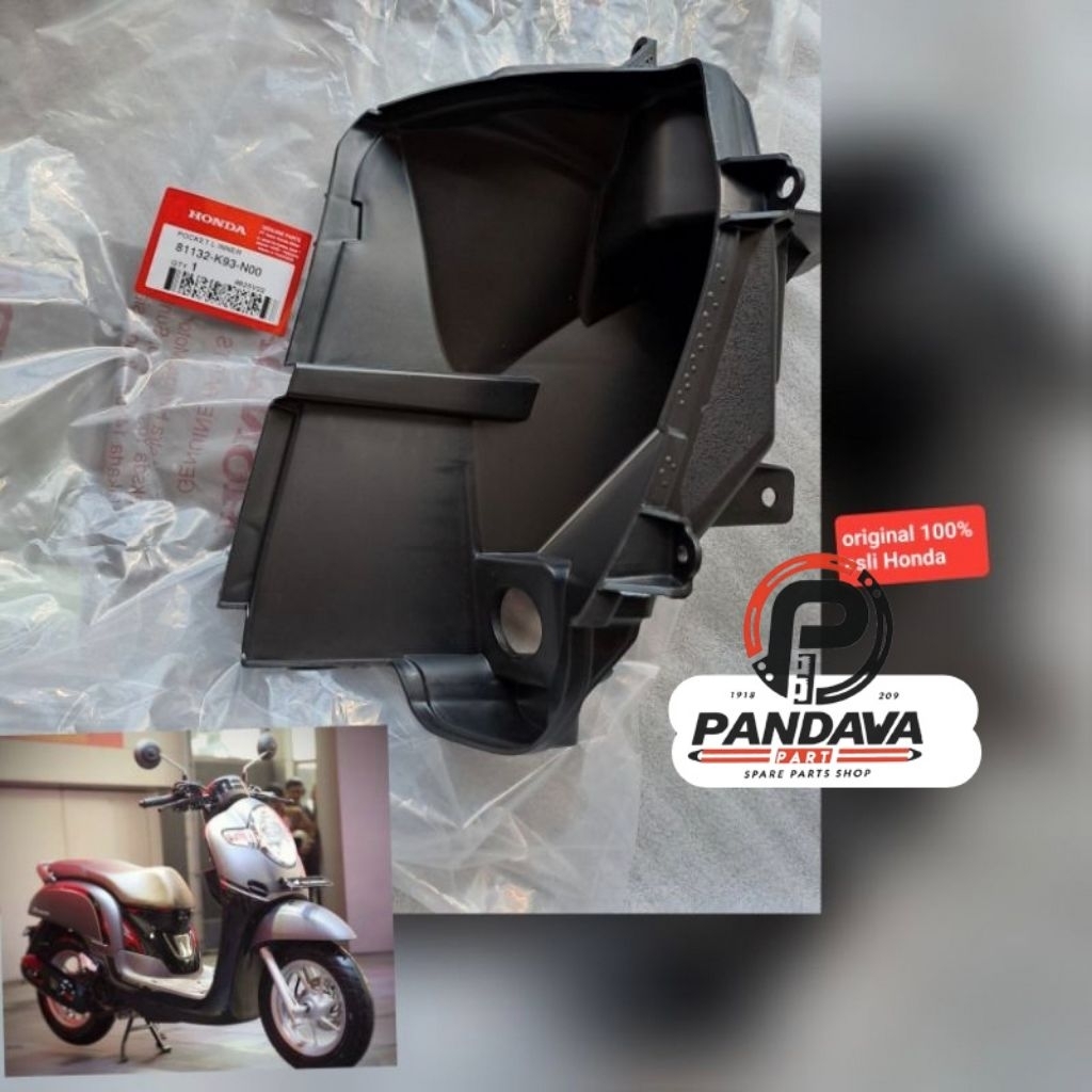 81132K93N00 POCKET INNER K93 KANTONG LACI DALAM KIRI SCOOPY ESP K93 ORIGINAL AHM