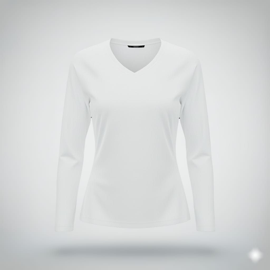 kaos olahraga atasan wanita polos lengan panjang