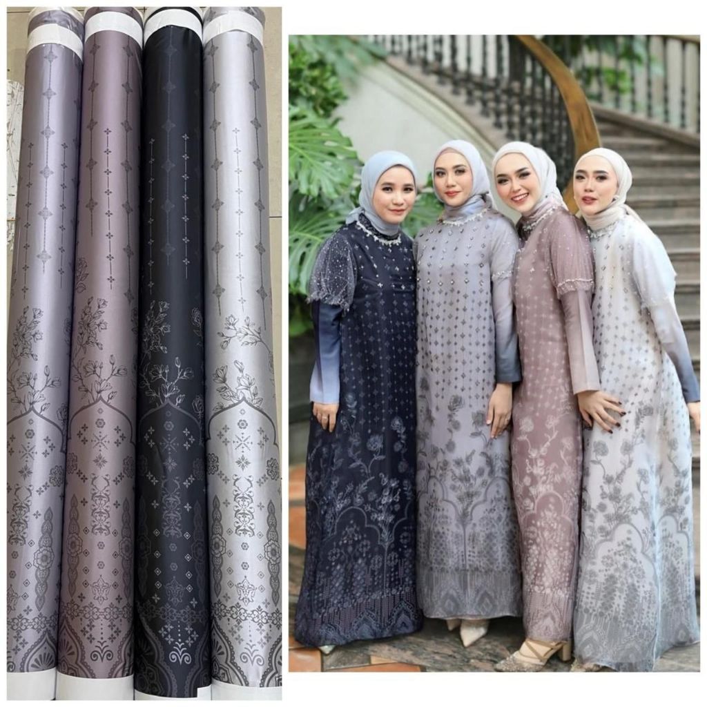 kain arabian silk premium / kain armani silk original persetengah meter