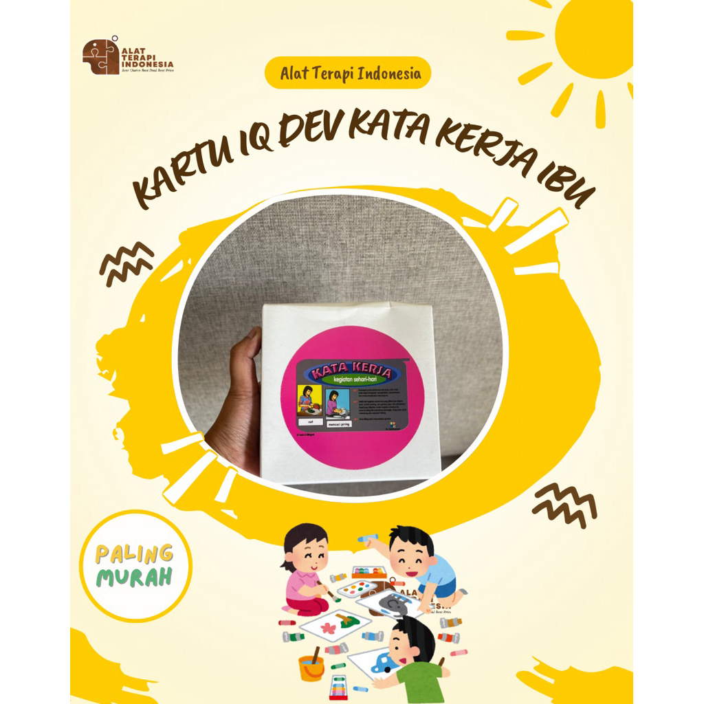 Alat Terapi Indonesia | Kartu IQ Dev Kategori Aktivitas Ibu