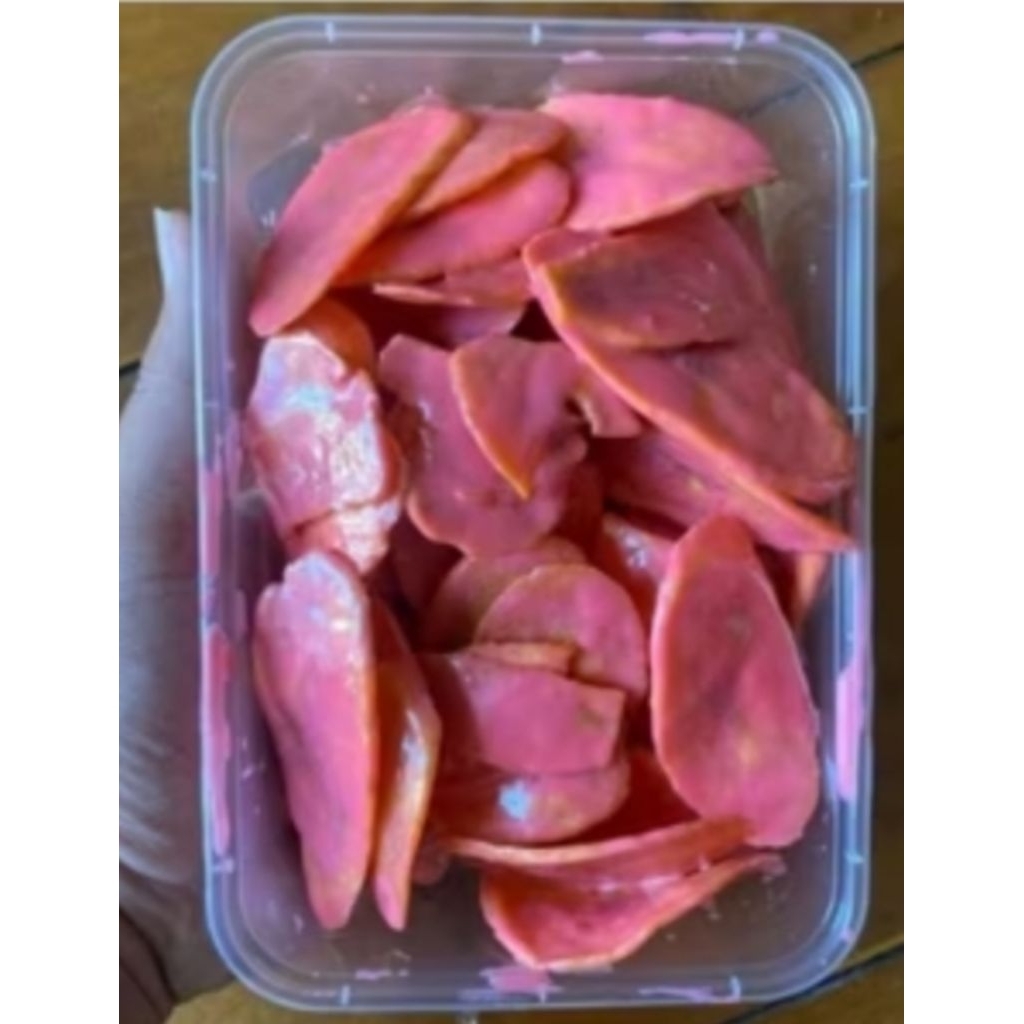 

Keripik pisang coklat lumer stroberi 120 gram