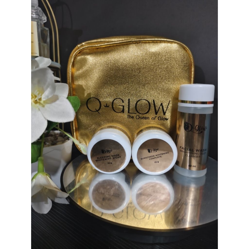 Qglow klinik paket isi 3 WHITENING/BRIGTHENING