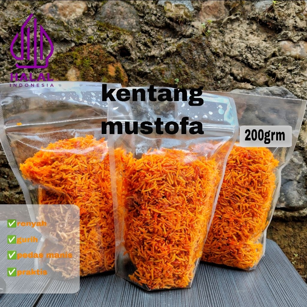 

KENTANG MUSTOFA 200GRM-RENYAH PEDAS MANIS,- LAUK UNTUK TEMEN MAKAN