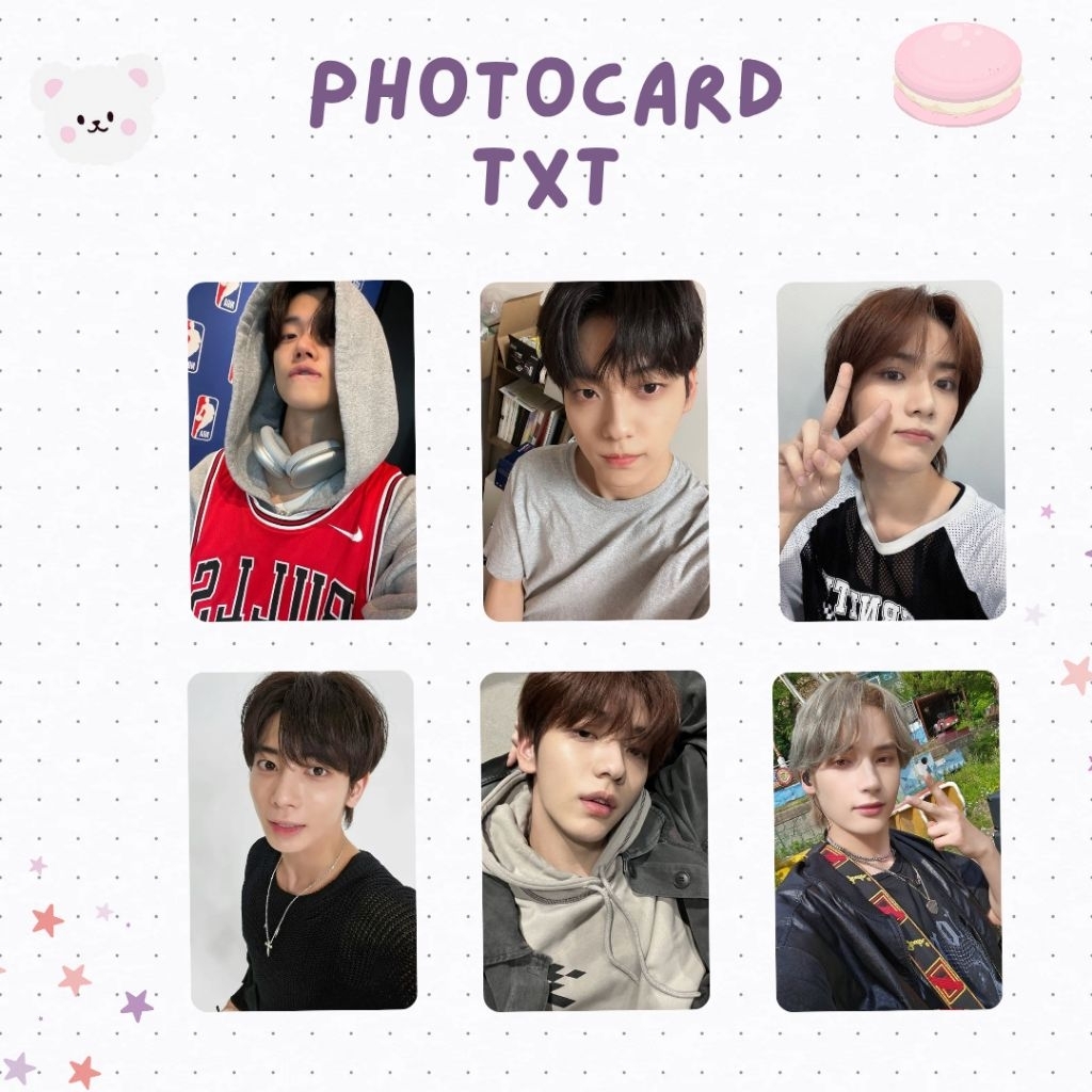 PHOTOCARD KPOP TXT SELCA BEOMGYU HEUNINGKAI TAEHYUN SOOBIN YEONJUN SELCA