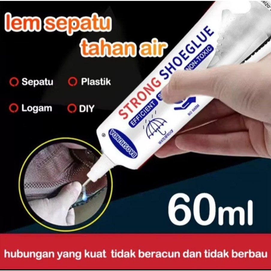 Lem Sepatu Super Kuat Tahan Air original 60ml lem sol sepatu super kuat Lem Serbaguna Super Kuat lem