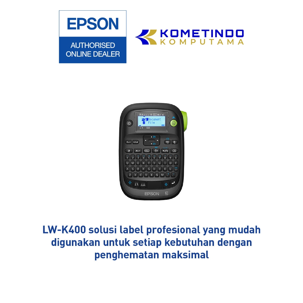 

Epson - LWK400 (Tape Width 6, 9, 12, 18 mm) - Epson LabelWorks LW-K400 Label Printer - Garansi 1 Tahun
