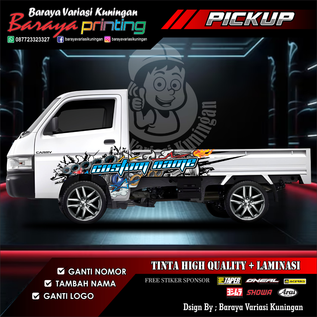 Decal Striping New Carry Pick Up