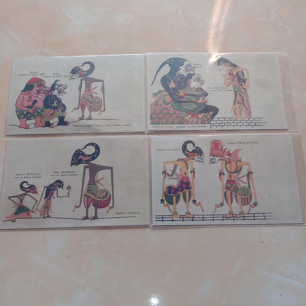 

Kartu pos lawas tema wayang