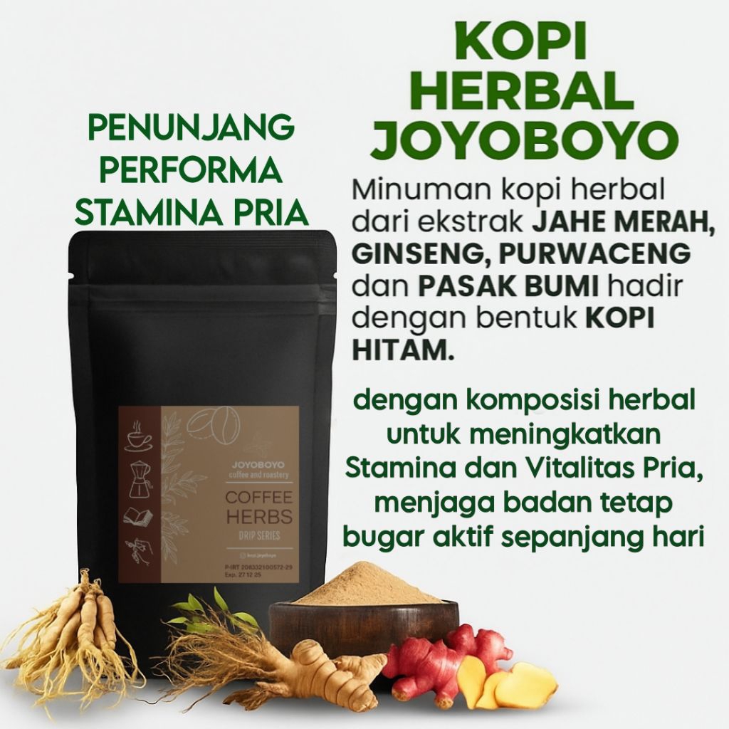 

KOPI HITAM JOYOBOYO HERBAL STAMINA PRIA
