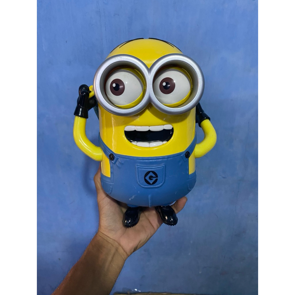 Mainan Figur Minion Popcorn Bucket ORI Preloved WYSIWYG
