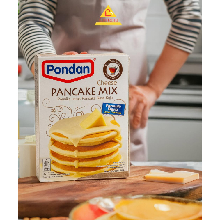 

Pondan Pancake Mix Chocolate/ Cheese / Tepung Pancake Merk Pondan Uk 250gr/ Bahan Premix Pancake