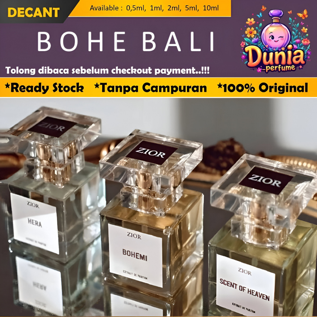(FREE TESTER) - Decant BOHE Bali Zior Extrait De Parfum Scent of Heaven | Dose of Love | Ladyboss |