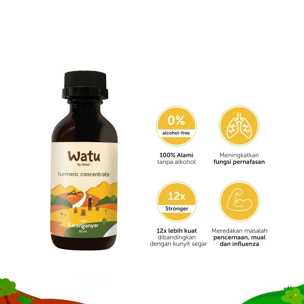 

Watu Turmeric Concentrate 60ml Antiinflamasi & Immunity Boost