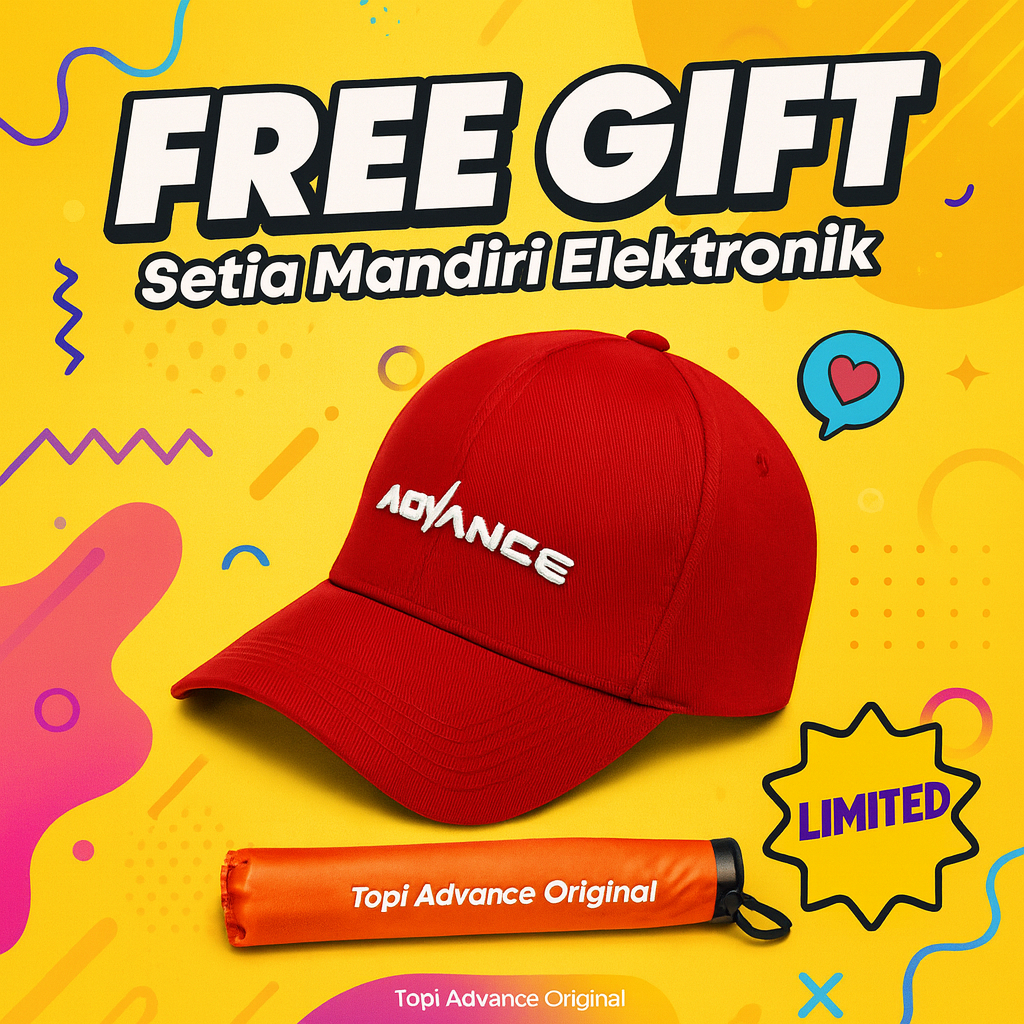 FREE GIFT Topi Advance - Free Gift Setia Mandiri Elektronik