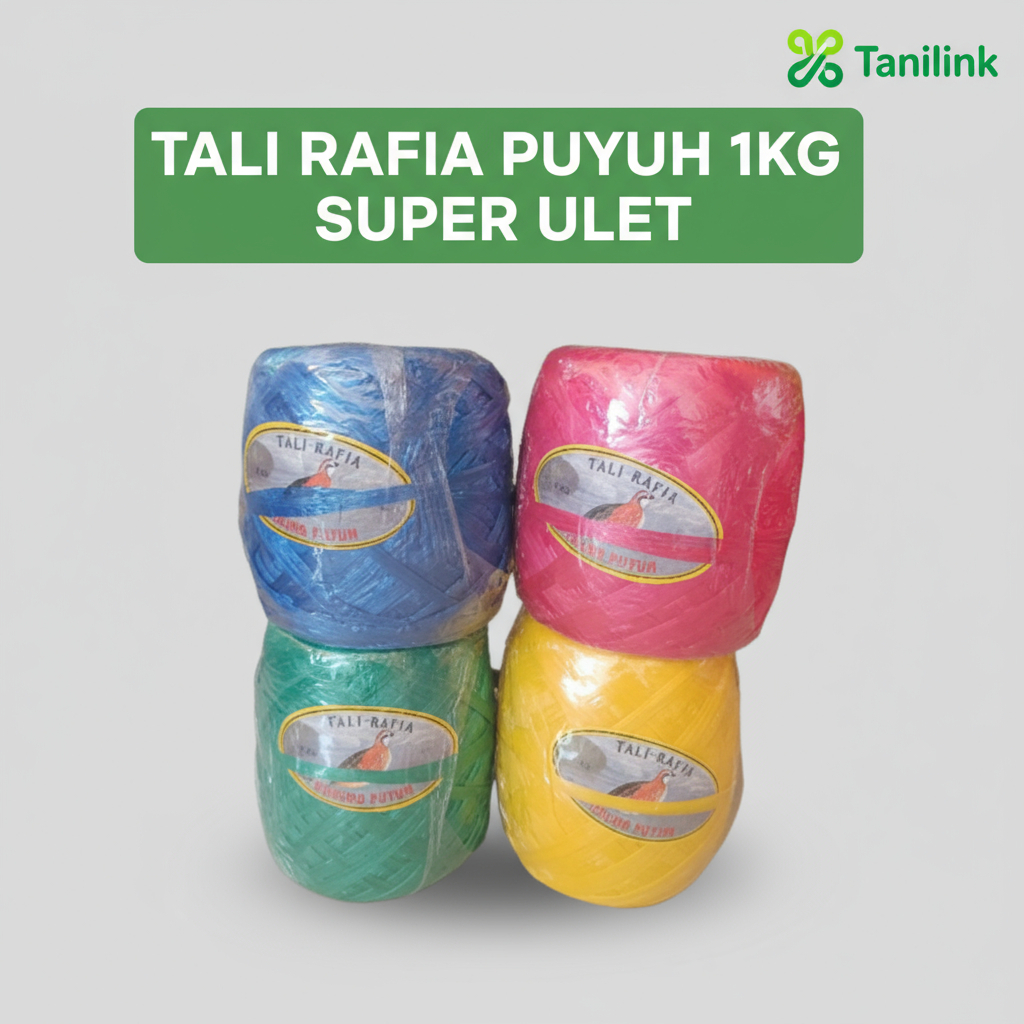 TALI RAFIA PUYUH SUPER ULET 1KG/ RAFIA BURUNG PUYUH/ RUMPUT JEPANG CAP PUYUH
