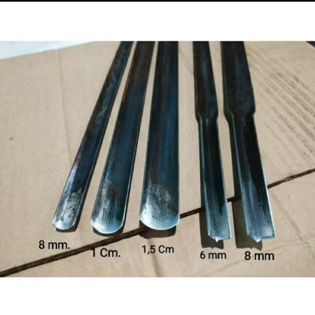 Tatah ukir kayu set, tatah kol 3pcs dan tatah coret 2pcs