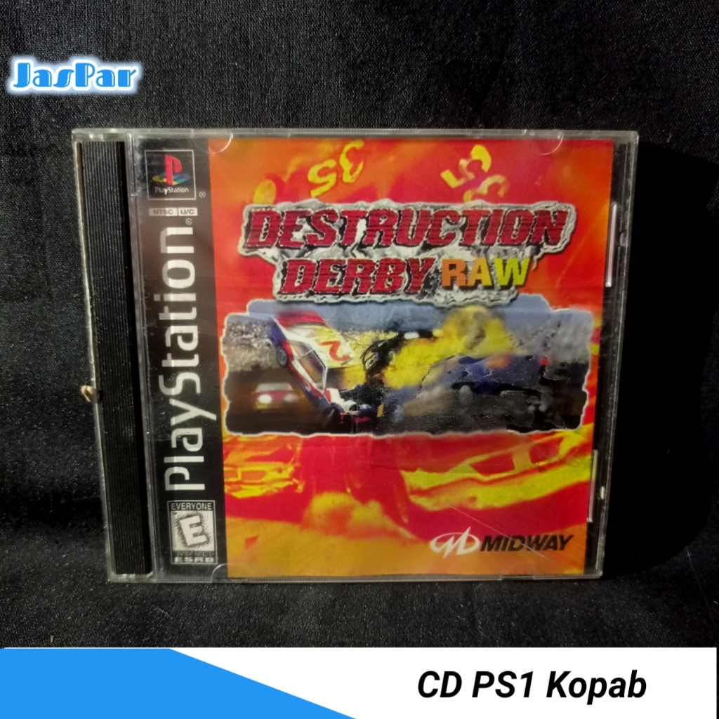 Kaset PS1 Kopab DESTRUCTION DERBY RAW CD Playstation Game Original Pabrik | Second