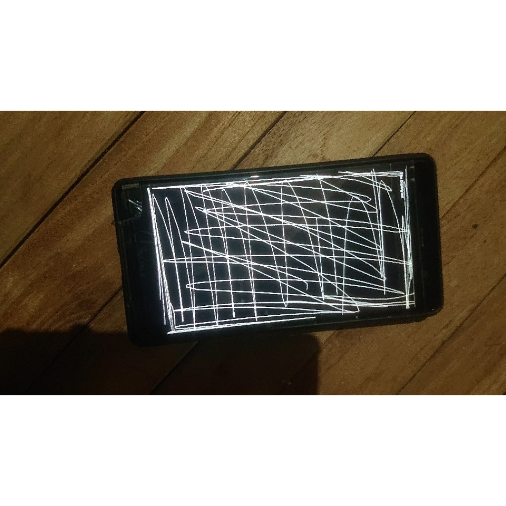 lcd sony xz2premium copotan hitam