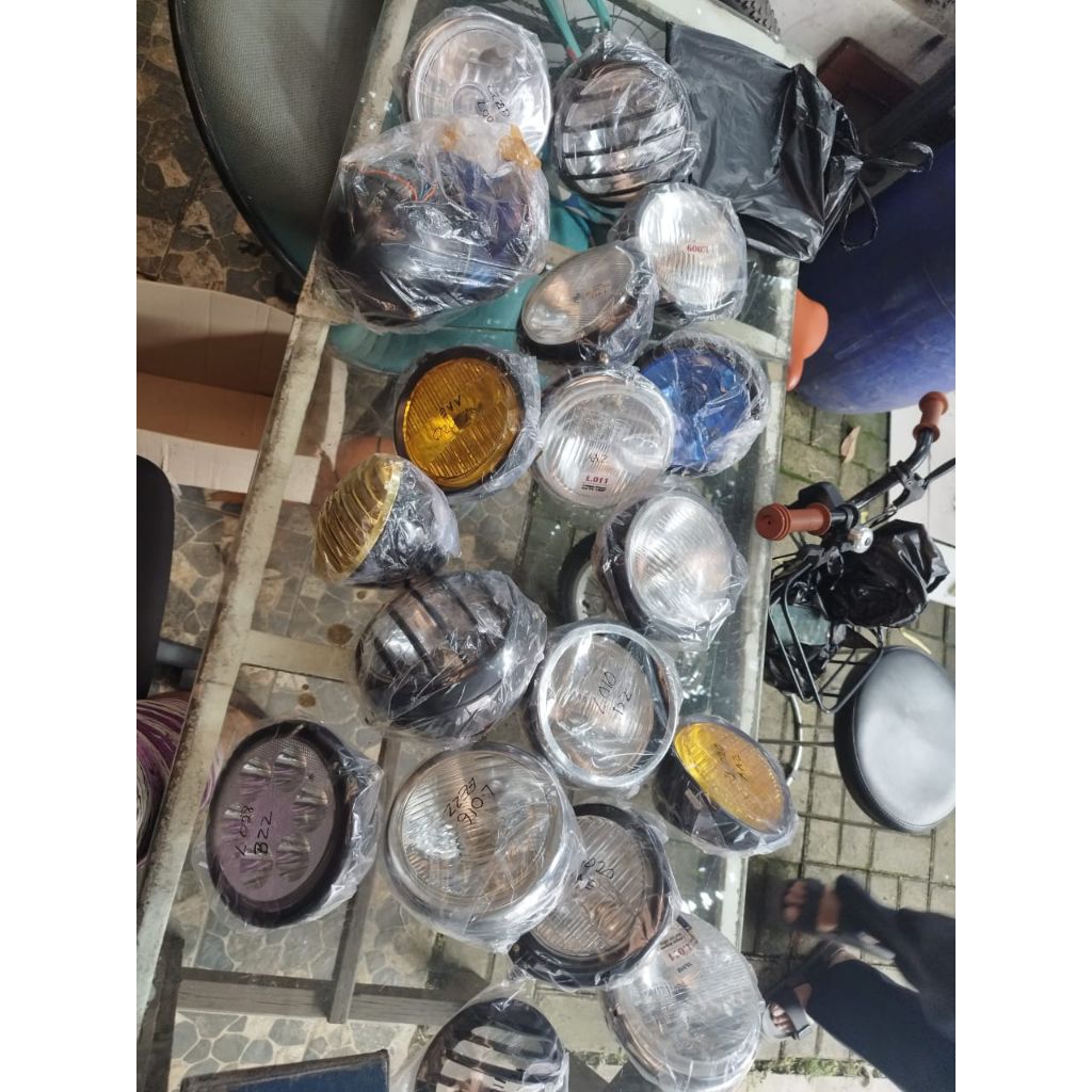 LAMPU DEPAN MOTOR JAPSTYLE CUSTOM SATUAN