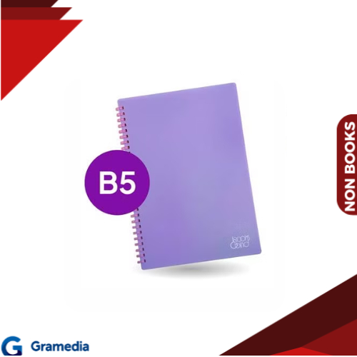 

Gramedia Medan - Books&Bind Soft Spiral Notebook PP B5 Purple