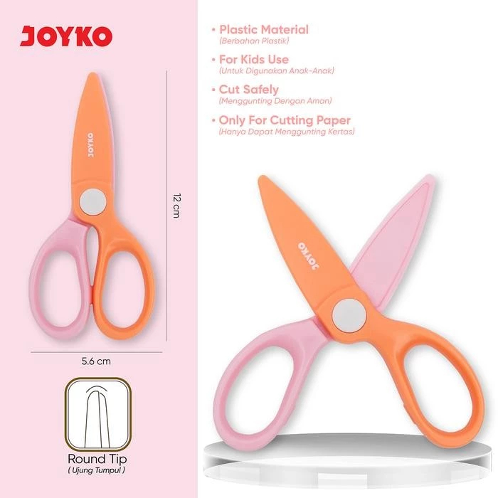 

Joyko Scissors Gunting Bahan Plastik SC-41 Gunting Mini Anak