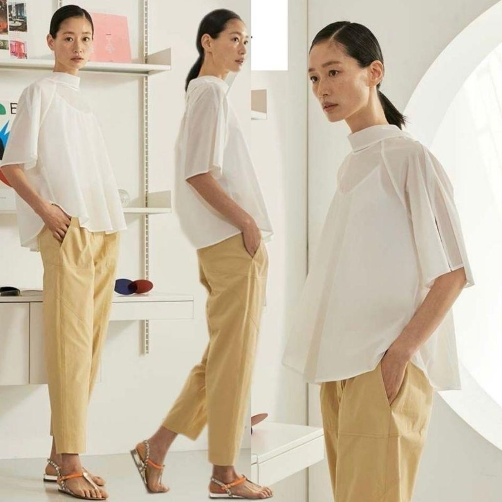 SJ Wani Button Two Way Blouse (Noda)