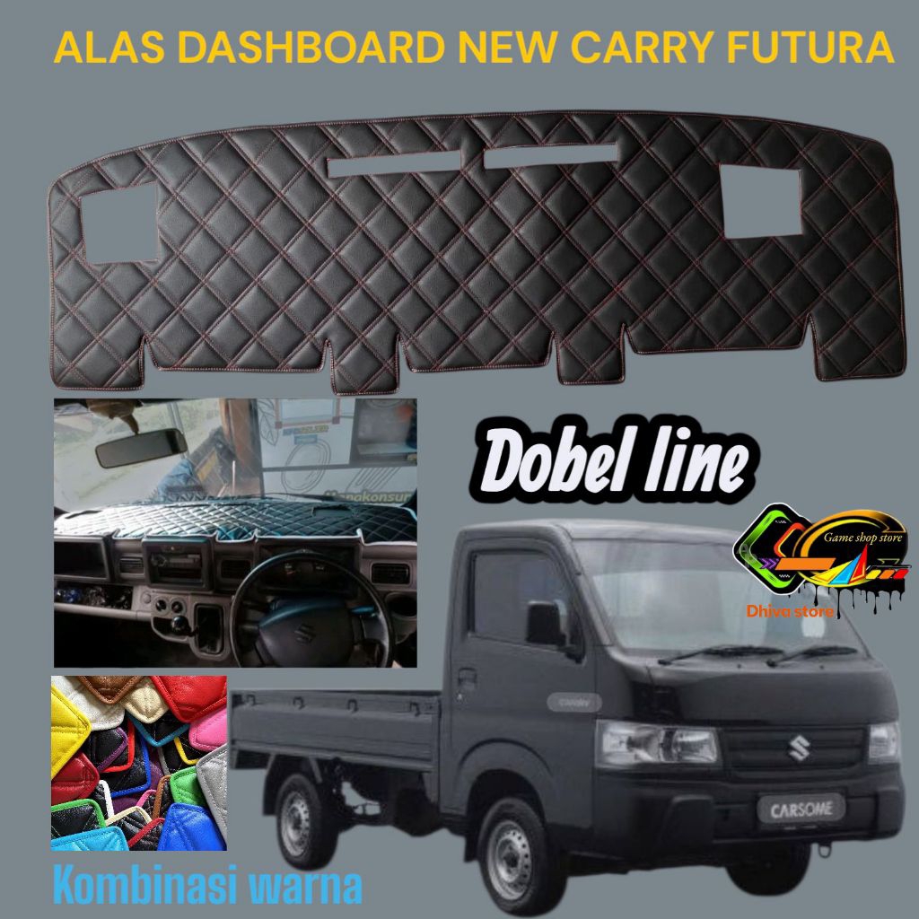 Cover alas dashboard suzuki new carry futura15 aksesoris interior bahan kulit oscar