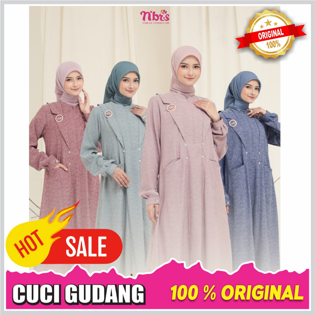 Gamis Nibras Promo Sale Cuci Gudang SELARAS 018