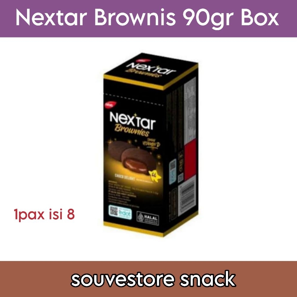 Nextar Brownies Box 90 gr isi 8