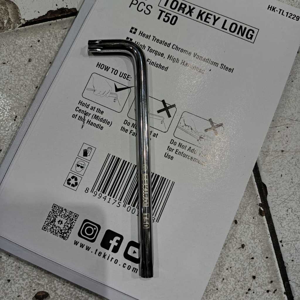 TEKIRO Kunci L Bintang Panjang T50 - Kunci L Bintang