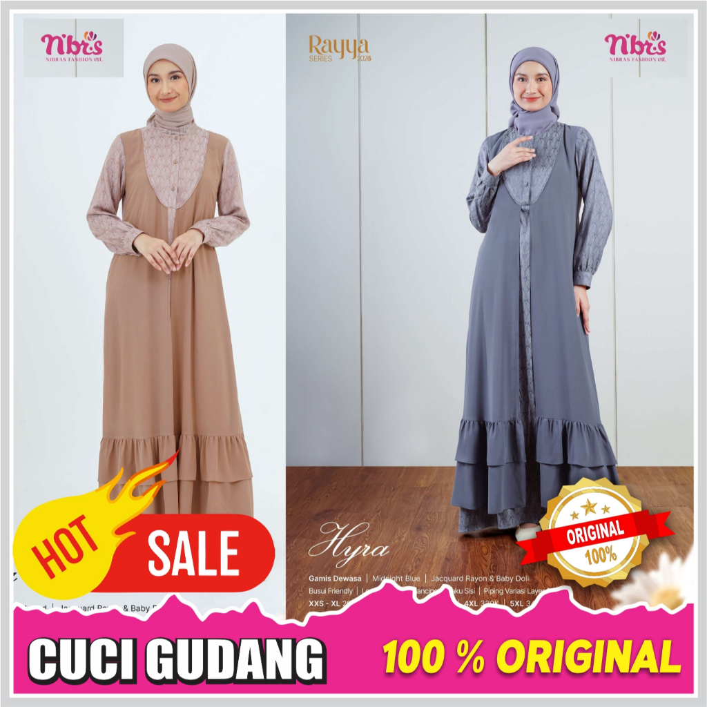 Gamis Nibras Promo Sale Cuci Gudang HYRA GAMIS NIBRAS ORIGINAL