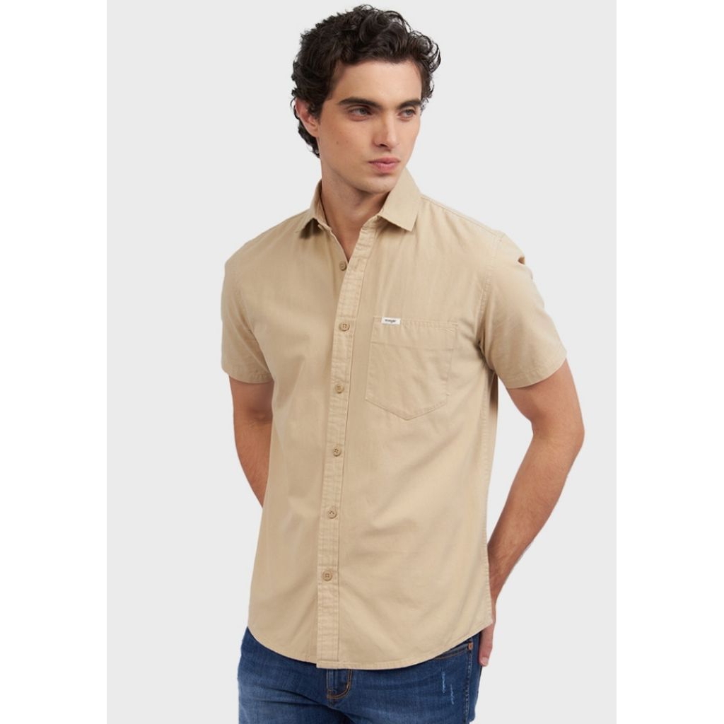 Kemeja Wrangler Original CAIN 03P25 BEIGE