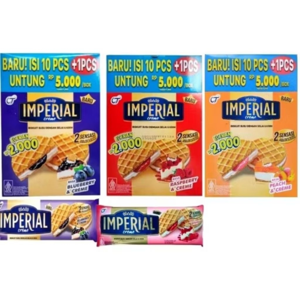 

Imperial Biskuit OT Original 1 Pack Isi 11 pcs Renyah Gurih Cocok untuk Snack dan Camilan