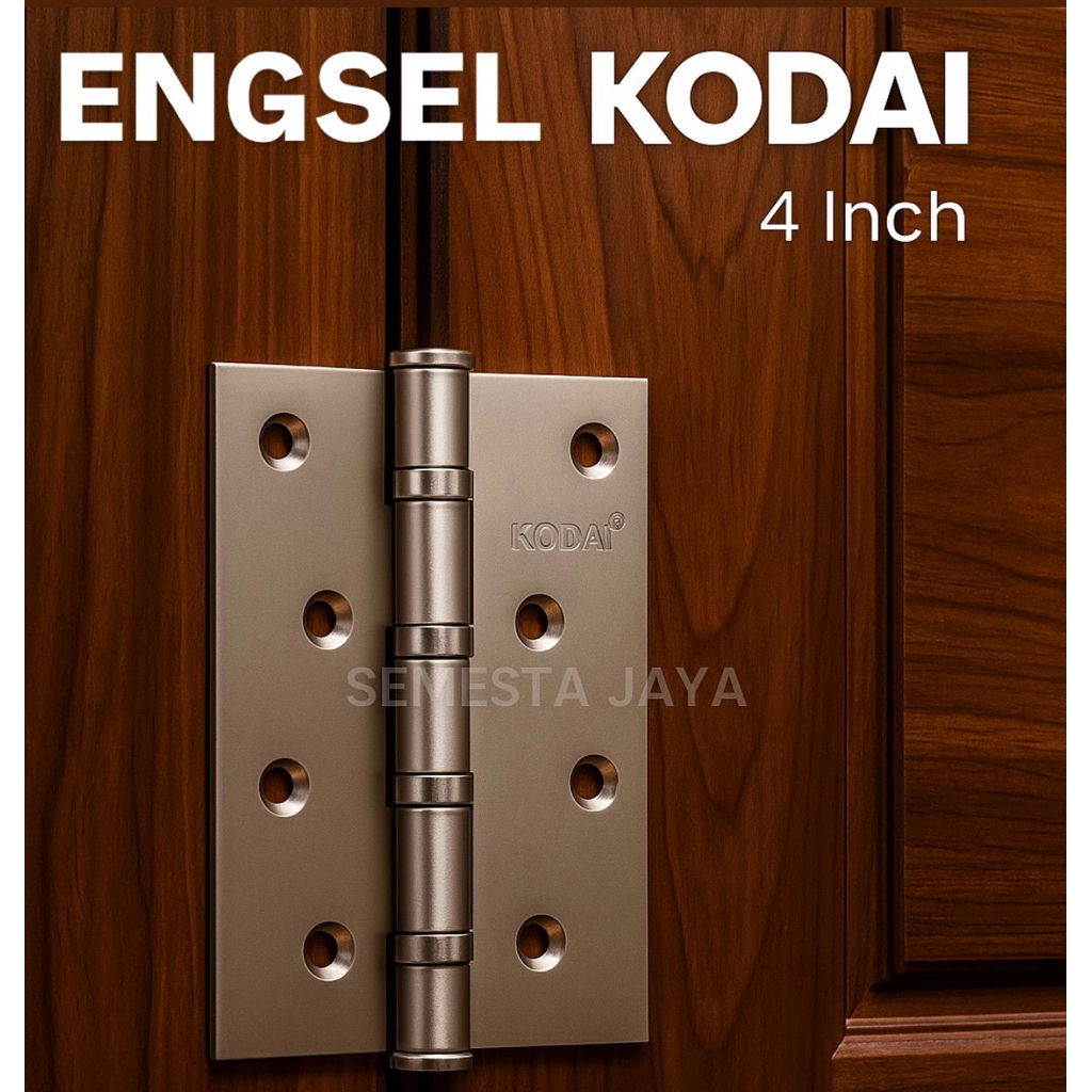 Engsel Pintu Kodai 4 Inch / Engsel Besi Tebal 4" Hinges – Engsel Pintu Kayu & Jendela Kokoh, Anti Ka