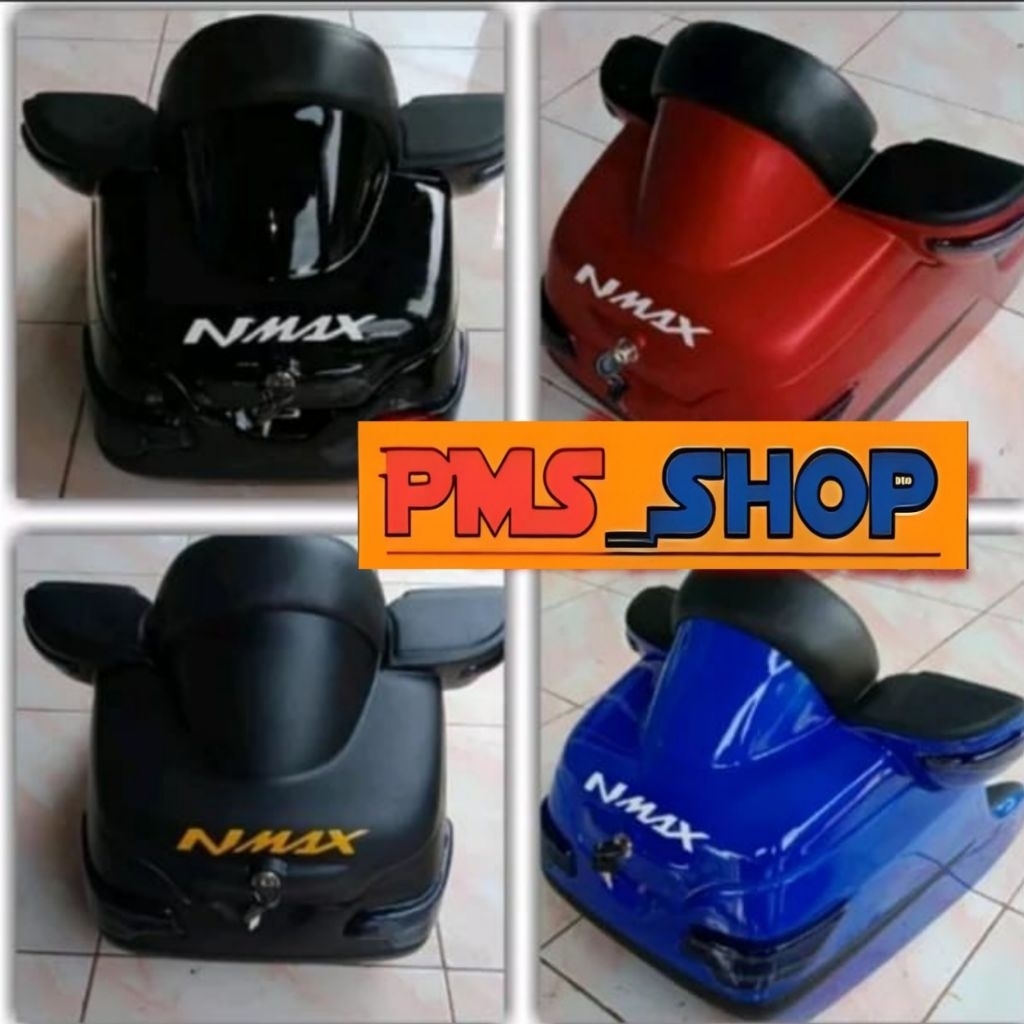 TOP BOX BELAKANG NMAX OLD DILENGKAPI LAMPU LED BOX BELAKANG NMAX SANDARAN NMAX BOX CUSTOM NMAX BOX T