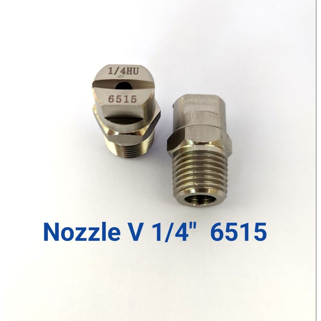 Nozzle Vee Jet Stainless 1/4 (6515) / Spray Nozzle Vee Jet Stainless