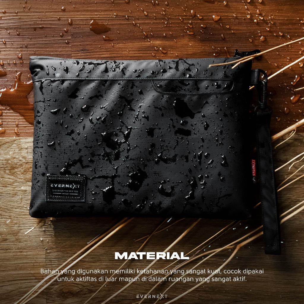 Pouch Hand Bag Pria Tas Kecil Hp Clutch Waterproof Premium Evernext
