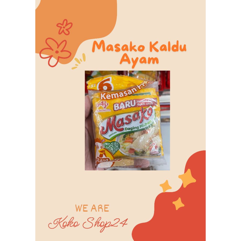 

Masako Kaldu Ayam dan sapi isi 6 & 12pcs