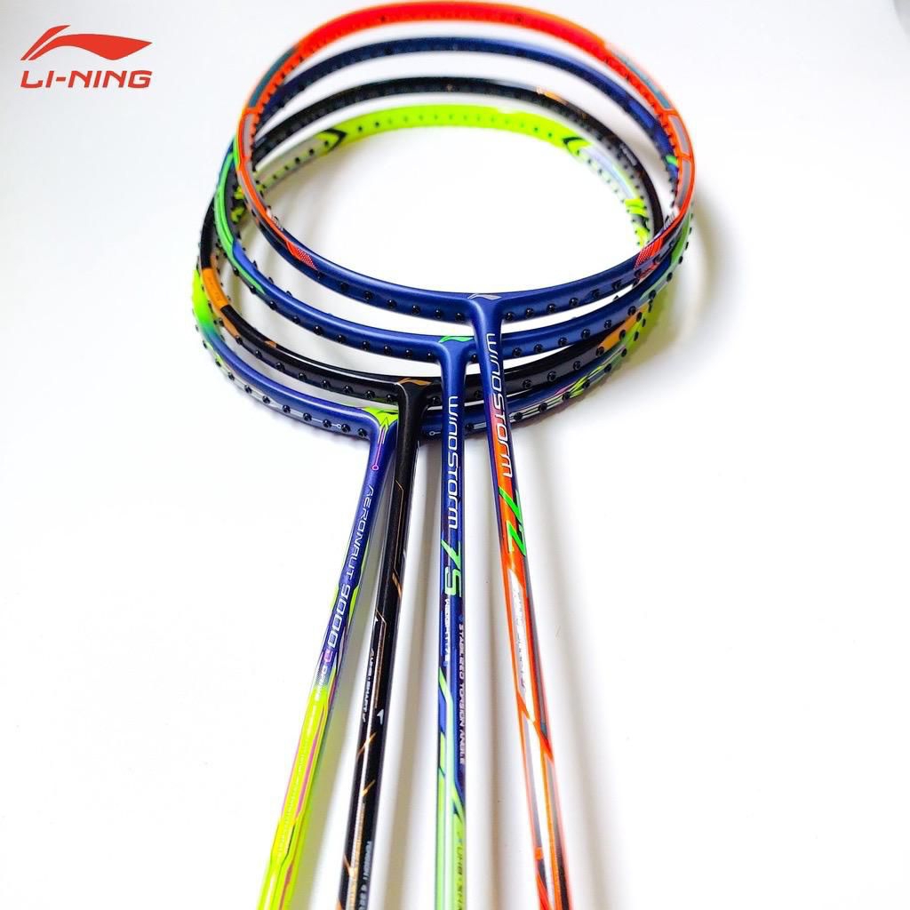 Raket Badminton Carbon Dewasa Khusus Lining Senar Terpasang Siap Pakai Fullset Bonus Tas Dan Grip Ko