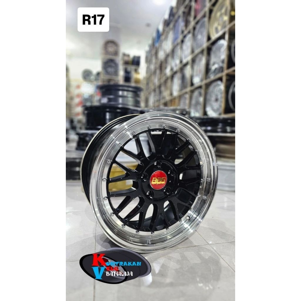 Velg BBS LM R17 Black Lip Polish 5x114 ( INNOVA ERTIGA RUSH TERIOS XPANDER DLL)