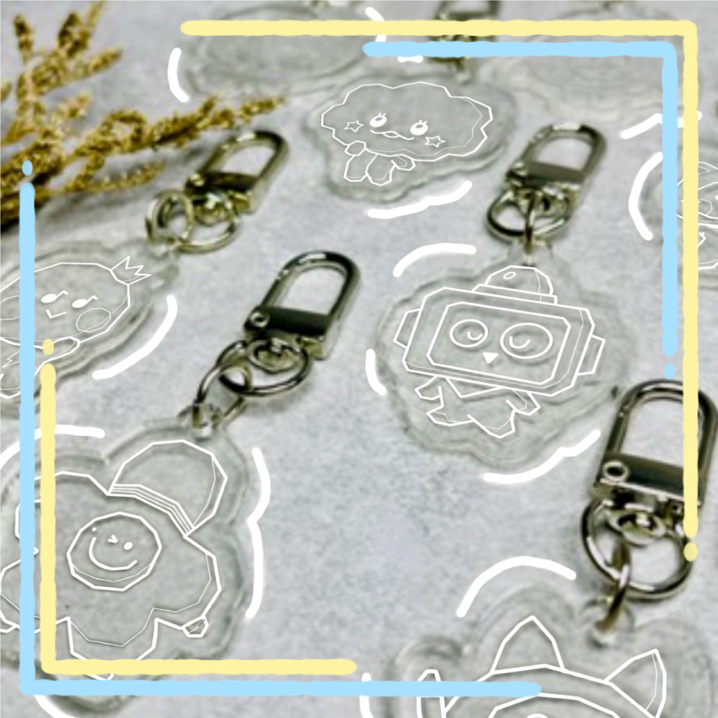 Treasure TRUZ Mini Keychain | Engraved Clear Acrylic | Gantungan Kunci