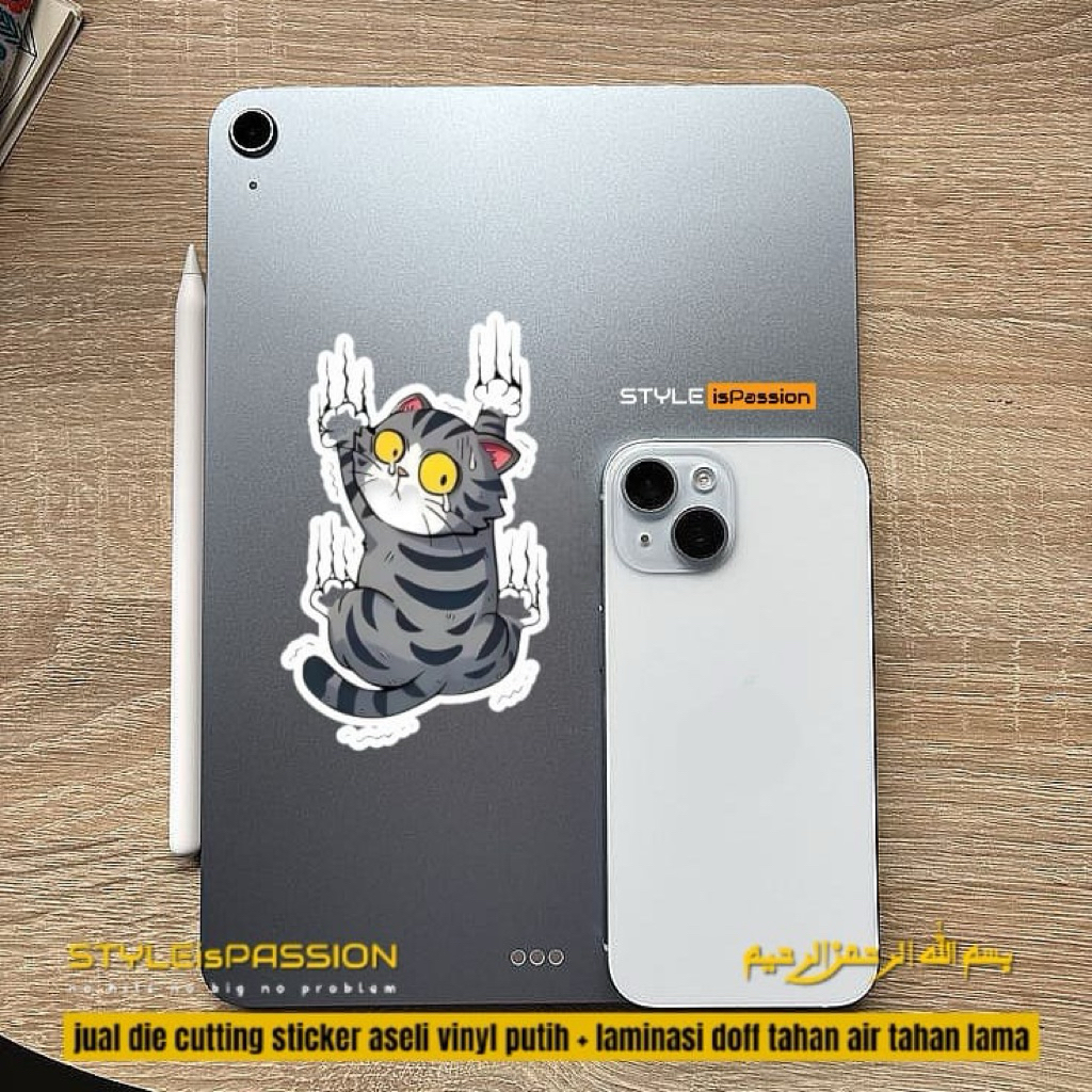 

Sticker Die Cutting Kucing Gemoy Vinyl Doff Styleispassion