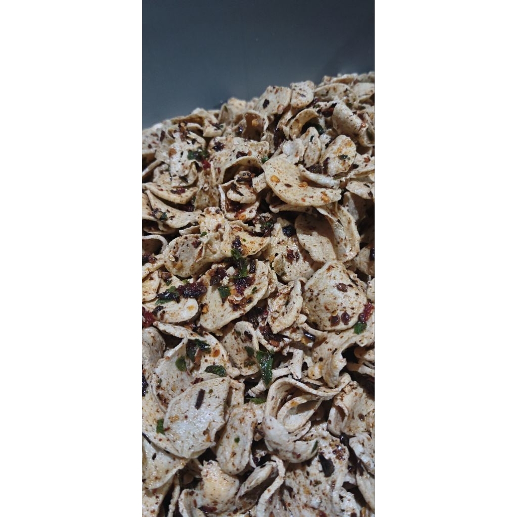 

Basreng Chili Oil 500 Gram || Basreng Daun Jeruk Zhafira Snack