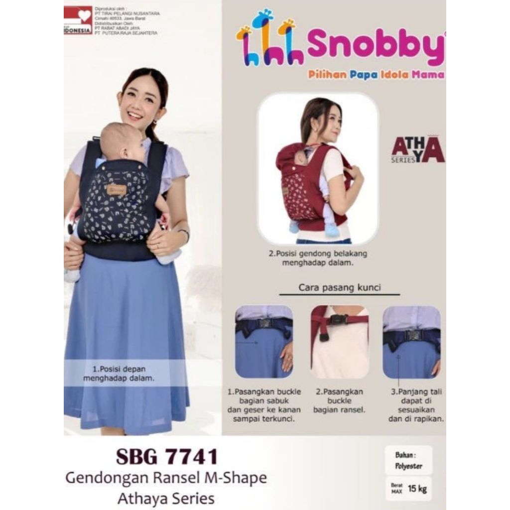 Gendongan Bayi Ransel M-shape Snobby