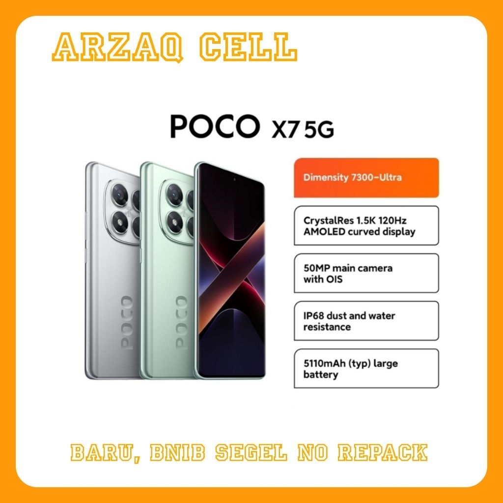 Poco X7 5G Ram [ 8/256 ] GB
