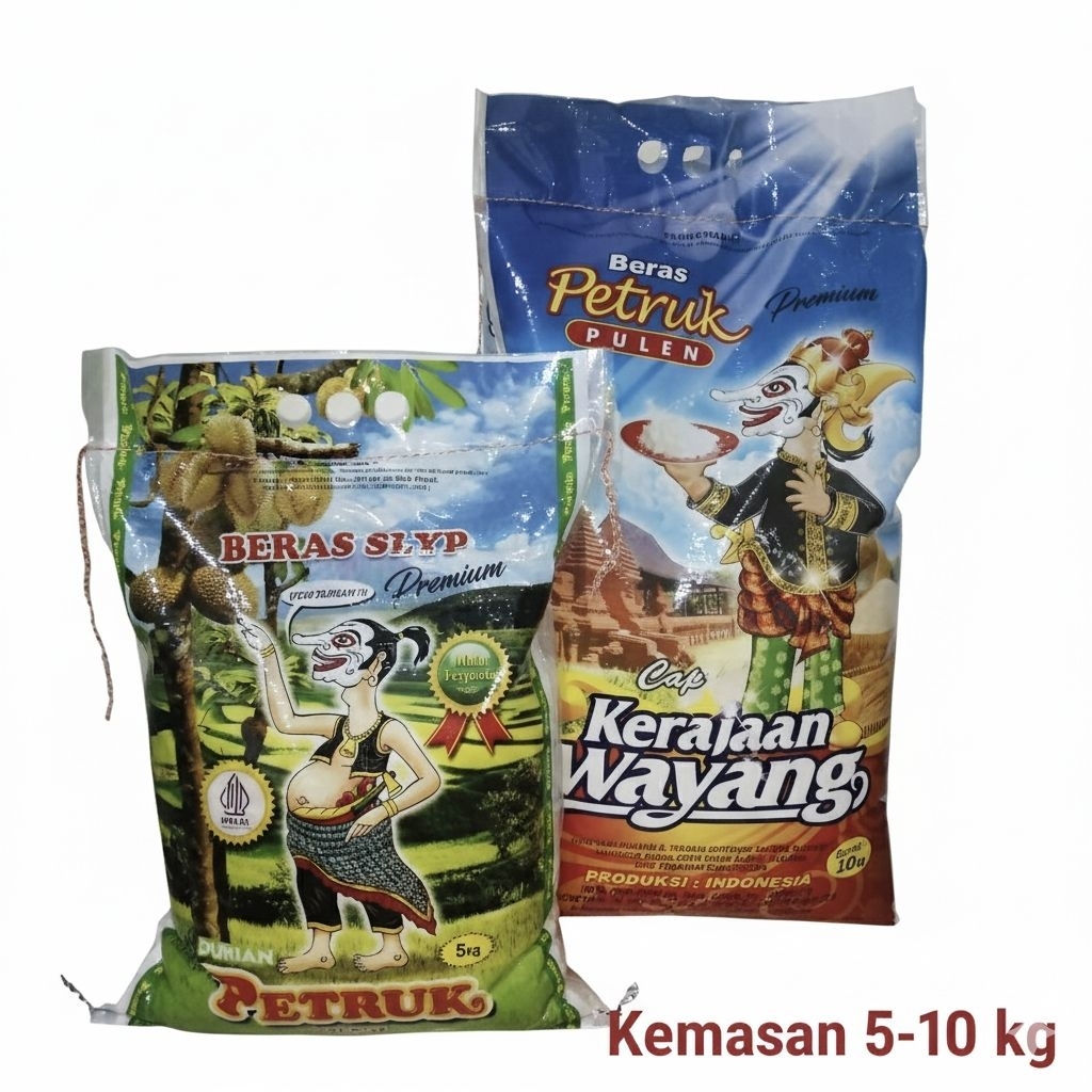 

Bestseller Beras PETRUK pulen 10kg Kerajaan Wayang Pulen Premium
