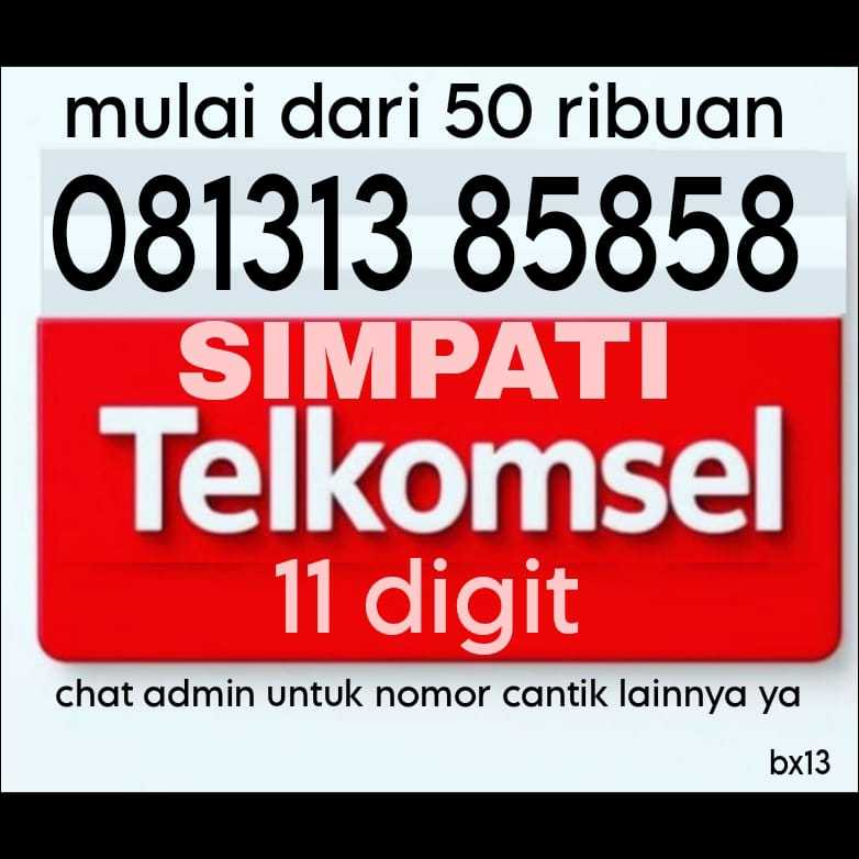 Nomor Cantik Telkomsel Simpati 11 Digit Kartu Perdana 11 Angka 5758 5858